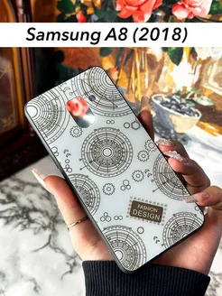 Блестящий глянцевый чехол на Samsung A8 2018