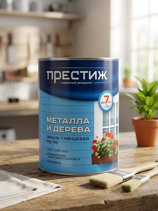 Престиж Эмаль ПФ-115 глянцевая розовая 0.9 кг, 900 г