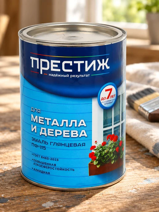 Престиж Эмаль ПФ-115 глянцевая розовая 0.9 кг, 900 г, фото 2