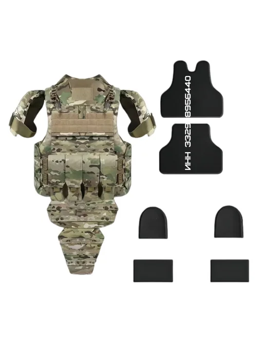Бронежилеты и бронеплиты Бронежилет Циклон штурмовой с подсумками Universal Armor, зеленый, фото 8