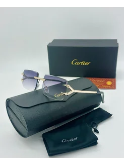 Крутые солнцезащитные очки Cartier/replica CARTIER 283332148 купить за 1 432 ₽ в интернет-магазине Wildberries