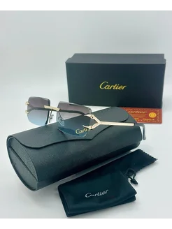 Молодежные солнцезащитные очки Cartier replica CARTIER 283332150 купить за 1 432 ₽ в интернет-магазине Wildberries