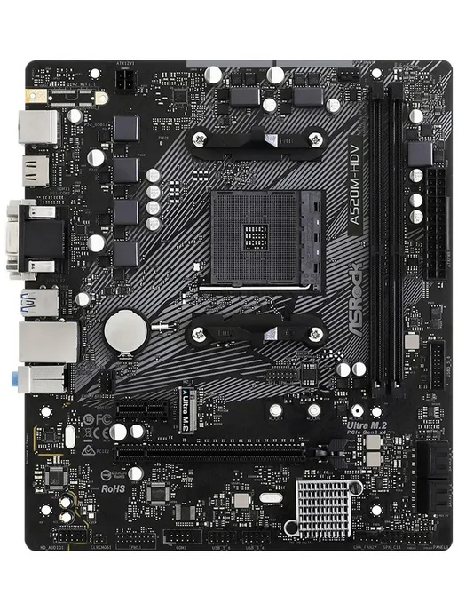 ASRock Материнская плата A520M-HDV (AM4, mATX), вариант, фото 2
