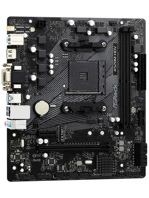 ASRock Материнская плата A520M-HDV (AM4, mATX), вариант, фото 3