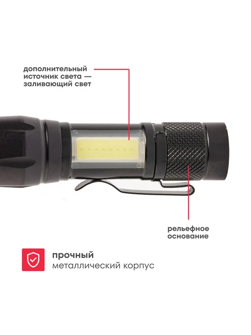 Boxbot Фонарь аккумуляторный Type-C с кейсом FLSH_002, вариант, фото 7