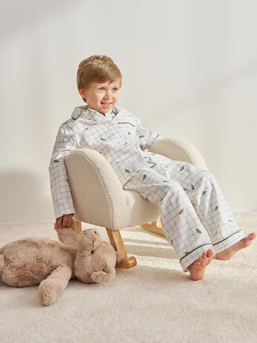 Happy Baby Кресло качалка детское для дома мягкое, белый, фото 8