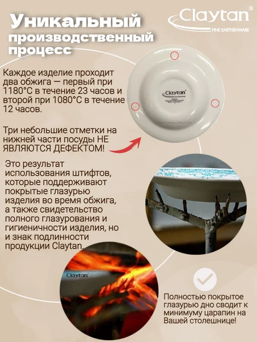 Claytan Блюдо овальное керамика ASHLAND 25,4 см, голубой, фото 3