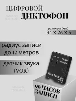 Диктофон Сорока-15,3, датчик звука, 32 GB NoBrand 283691640 купить за 15 792 ₽ в интернет-магазине Wildberries