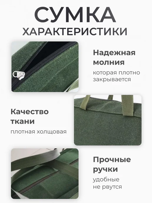 FISHROOM Сумка для строительных инструментов автомобильная, зеленый, фото 3
